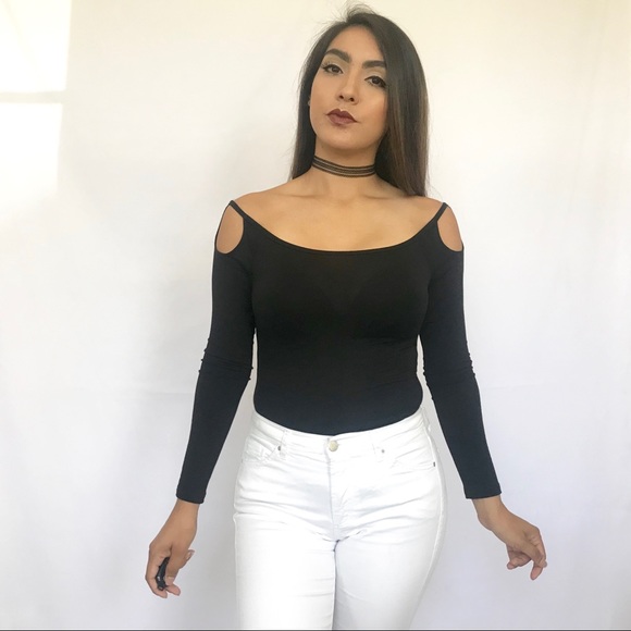 Abound Tops - • Off the Shoulders Bodysuit •
